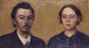 Vilhelm Hammershoi Double Portrait of the Artist and his Wife Germany oil painting artist